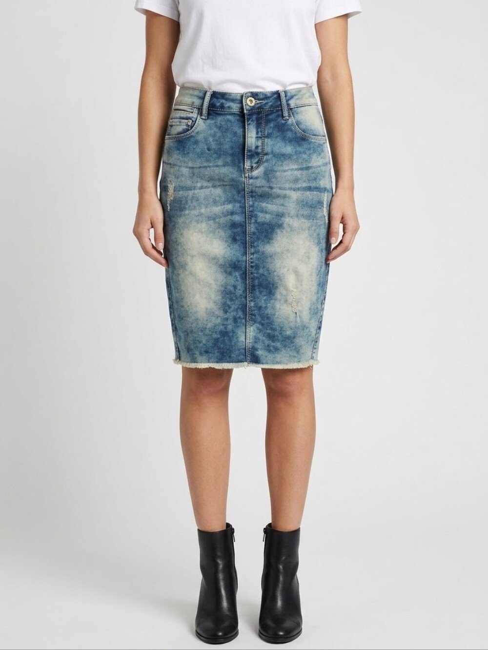 Parasuco Stretch Denim Skirt size 29